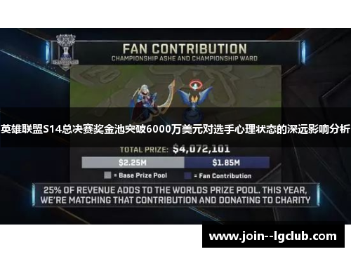 英雄联盟S14总决赛奖金池突破6000万美元对选手心理状态的深远影响分析