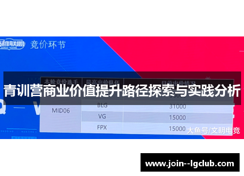 青训营商业价值提升路径探索与实践分析 青训营商业价值提升路径探索与实践分析